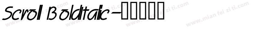 Scroll BoldItalic字体转换